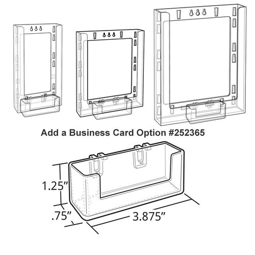 Azar Displays modularer Broschürenhalter mit Doppelfaltung, 6,125 Zoll W, 10er-Pack - Bild 4 von 4