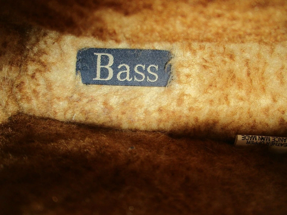 Bass Grizzly Mens 9M Leather Upper Durable Outsole, Faux Fur Lined Cozy Slippers - Image 3 of 4