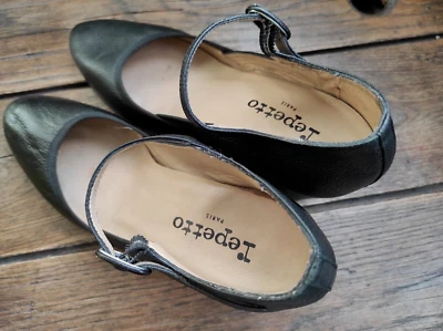REPETTO - Escarpins à talon composés Cuir Noir - T40 - Photo 1/4