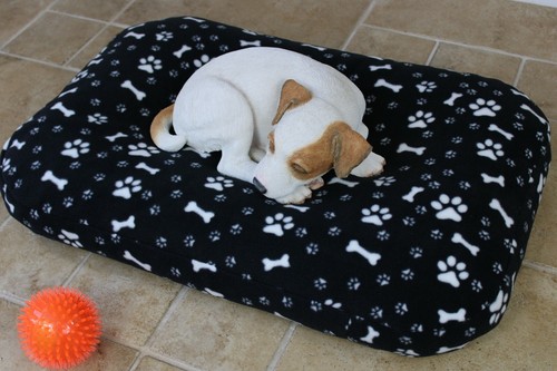 Bean Bag Dog Bed, Small Cushion Mattress Dog Bed, Washable Nesting Puppy Bed. - Picture 3 of 11