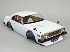 110 Rc Car Body Shell 1980 Nissan Skyline Ht-2000 Turbo Finished White