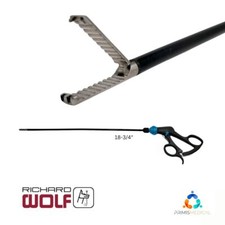 Richard Wolf 8393.489 Retraction Grasper Dissecting 5mm Forceps 18-3/4"