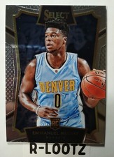 2016/17 Panini SELECT Rookie Card Emmanuel Mudiay Silver Foil #63. rookie card picture