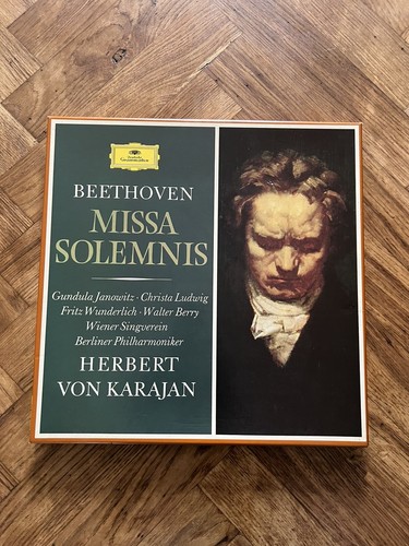 DG 2707 030 Beethoven-Missa Solemnis 2-LP BOX SET Spielen getestet kostenlos UK Porto