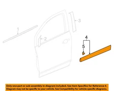 Chevrolet GM OEM 15-16 Trax Front Door-Lower Molding Trim Left 95275365