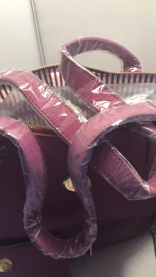 Joy Mangano Juego de 4 piezas Smart & Chic Juego de Viaje Nuevo Magenta Magnífico Color L@@K! Foto 2 de 4