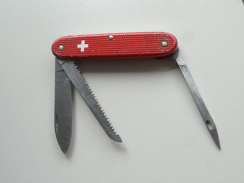Victorinox Elinox Sailor original Swiss Knife with Marlinspike Red old cross