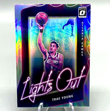 Trae Young 2020-21 Donruss Optic Lights Out Silver Prizm