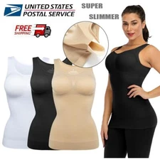 Women's Genie Vest Shapewear Slimming Body Tummy Waist Cami Shaper Camisole Tops
