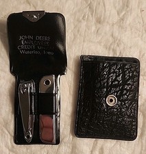 Vintage John Deere Employees Credit Union Waterloo, IA Manicure Set