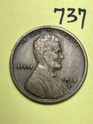 1915-S LINCOLN WHEAT CENT, semi key date, low mintage "FINE" condition #737