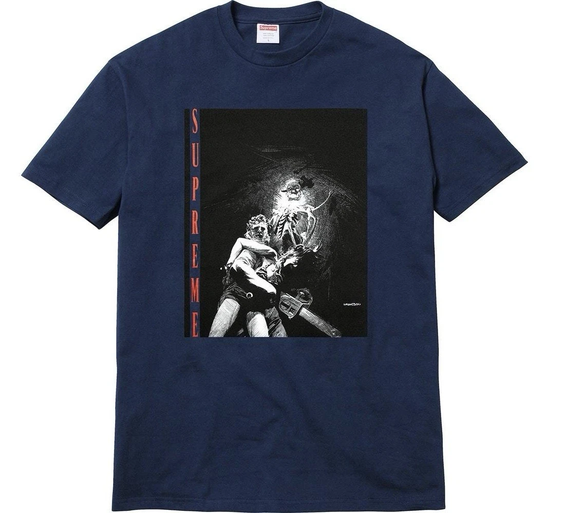 【新品未開封・おまけ付】Supreme Tape Tee Navy 紺 M Supreme Blue T-Shirts for Men for sale | eBay