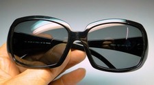 Fendi Designer Sunglasses Classic Black Frames w Black Tint Lenses
