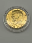 1776-1976 Bicentennial Gold Plated Kennedy Uncirculated In Airtight Capsule