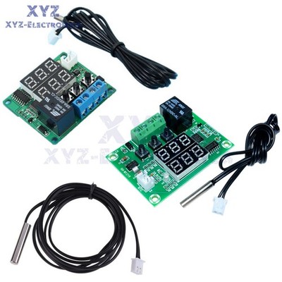 DC 12V/5V Digital Dual LED Timer Temperature Controller Thermostat Relay Module