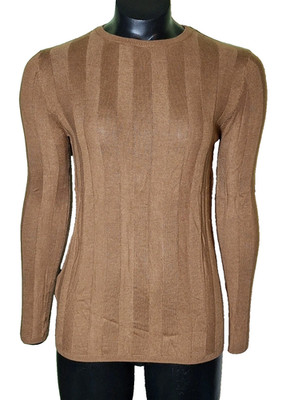 NEW Mango Basics Genova3 Cashmere Sweater, Brown - S