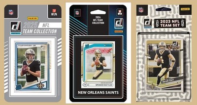 2025 2024 2023 Donruss NFL Factory Sealed Team Set 3 Pack New orleans Saints Tyl