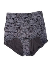 Vtg Maidenform FLEXEES Black Satin Maximum Control Slimmer Girdle XL