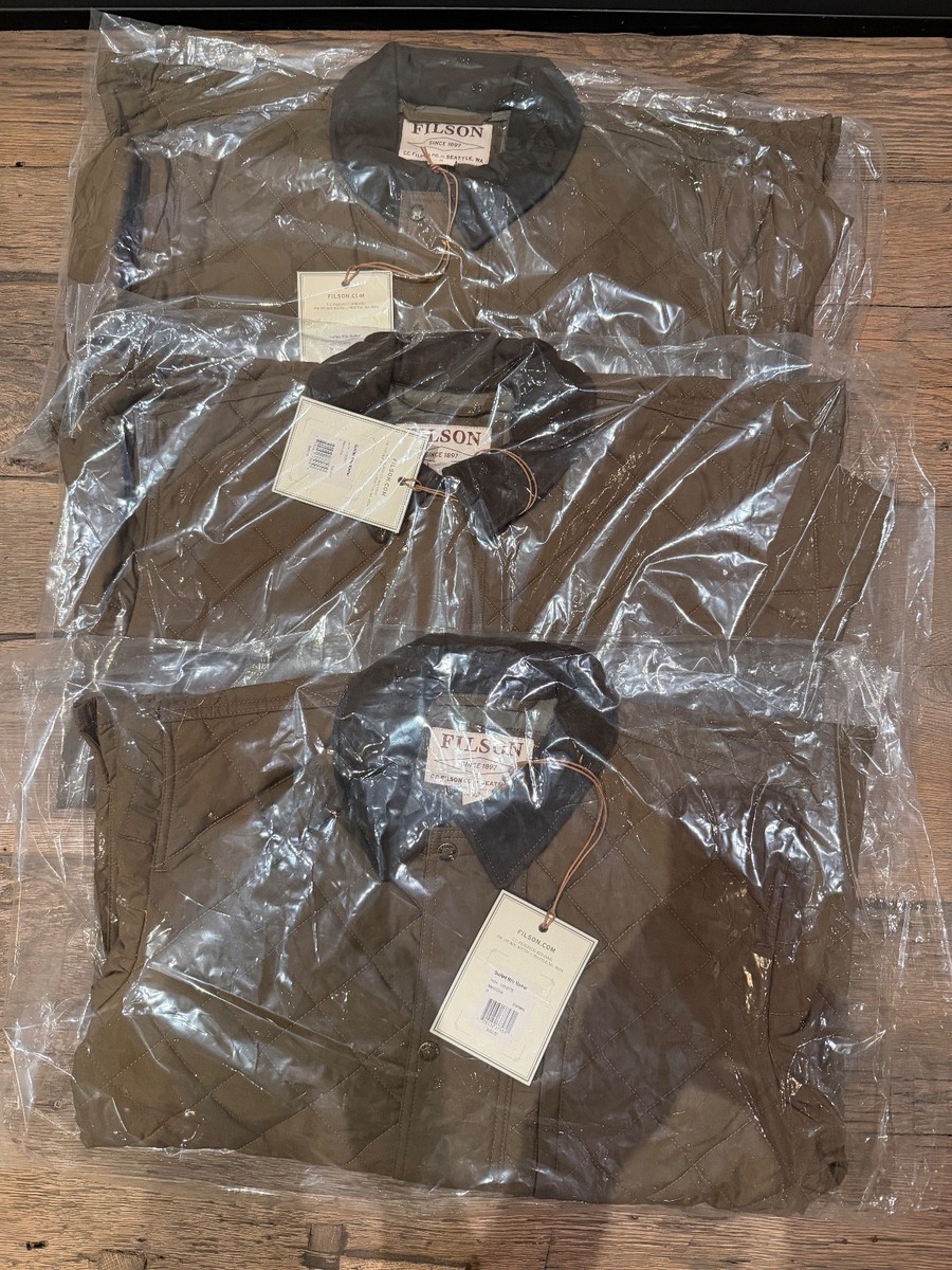 Filson Quilted Mile Marker Jacket NWT Vintage 11010773 Marsh Olive