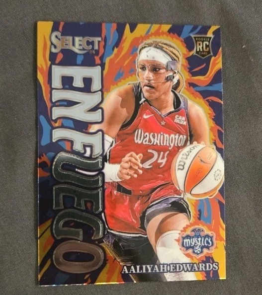 2024 Panini Select WNBA En Fuego Aaliyah Edwards #1 RC Near Mint
