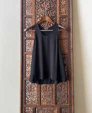 Tom Ford Black Silk Scoop Neck Trapeze Swing ...