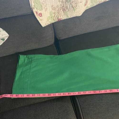 Zara Medium Green Wide Leg Pants High Rise Relaxed Festival Stretch Career Cozy - Picture 8 of 9
