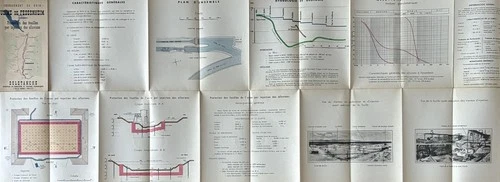 FESSENHEIM FACTORIES ALSACE SOLENTANE HYDROELECTRIC PLANT RENO 1950s