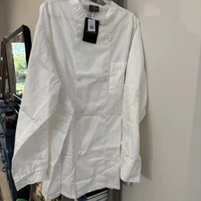 Chef Code Mens White Classic Chef Coat CC118 Size 5xl Culinary school uniform