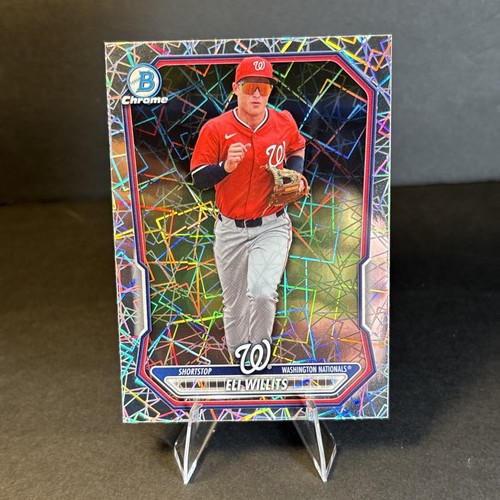 2026 Bowman Chrome Lazer Refractor Eli Willits Nationals Prospect # BCP-95