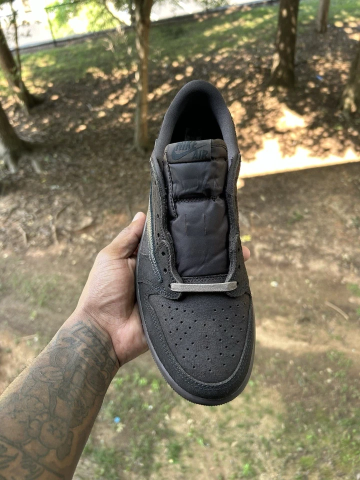 Travis Scott x Air Jordan 1 Retro OG SP Bajo Terciopelo Marrón Talla 10 DM7866-202 Foto 4 de 4