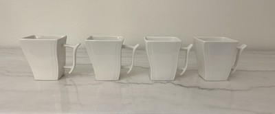 Nice! Set Of 4 Malacasa Porcelain Coffee Mug Tea Cup 3 3/8  2 Sets Available