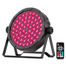 RGB 60 LED Rechargeable Stage Lighting PAR Light DMX Beam Party DJ Disco Lights