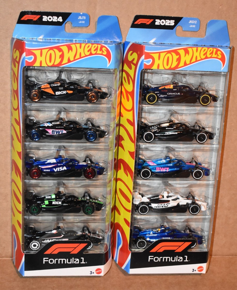 Hot Wheels Formula 1 2024 & 2025 Racing 5-Pack Cars NEW | eBay
