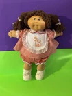 Vintage Cabbage Patch Kids Doll HM1  red Dress Giraffe bib 1984 braids pigtails