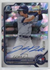 2022 Bowman Chrome Prospect Atomic Refractor 90/100 Jaden Rudd #CPA-JR Auto 1j91