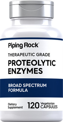 Proteolytic Enzymes | 120 Capsules | Non-GMO, Gluten Free | by Piping Rock