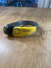 Vintage 1980's Sports AM/FM Headphone Receiver Wearable Tested Working 