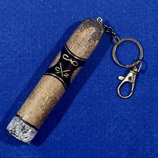 Handmade Custom Wooden Cigar Keychain Ornament - CAO - CX2