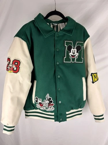 Disney Green Varsity Jacket Men’s L / Women’s XL - product listing photo
