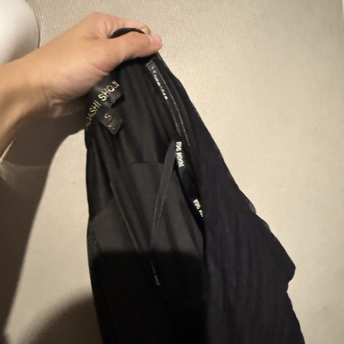 Tadashi Shoji asymmetrisches Kleid Small S schwarz Damen geraffter Ausschnitt Kurzarm - Bild 7 von 9