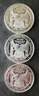 Lot of Three Apmex 1oz Silver Rounds