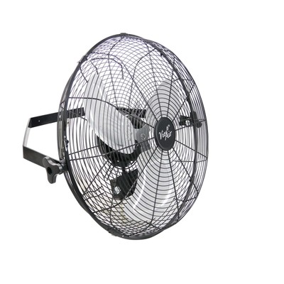 Vie Air Dual Function 18'' Wall Mountable Floor Fan with 3 Speed Settings