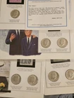 ASW ​1.4629 TROY OUNCE SILVER! 7 Kennedy Half Dollars 1964-1969, uncirculated!
