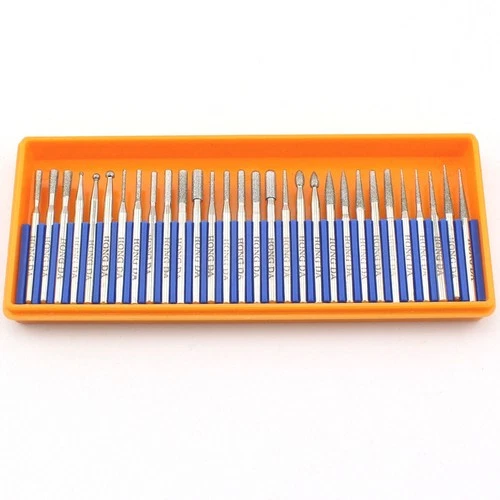 Diamond Drill Bits Jewelry Drill Grinding Burr Set for Dremel Tool Accessories