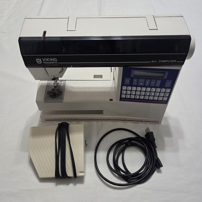 Husqvarna Viking 400 Computer Sewing Machine w/ Pedal Sew Easy - Made in Sweden