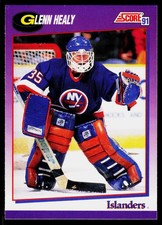 Glenn Healy, 1991-92 Score American, #68, New York Islanders,