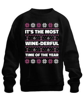 It's the most wine-derful time of the year - Ugly Christmas Sweater Weihnachten 