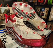 Men's Size 15 ADIDAS Crazyquick 2.0 White w/ Red Amer Football Cleats S83672