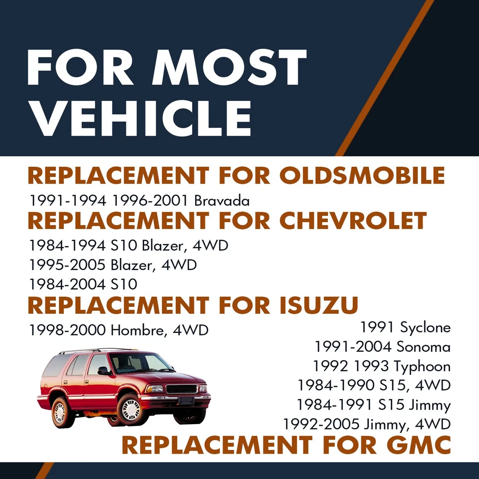 Par de 2 rótulas de brazo de control superior delantero L-R para Chevrolet Blazer 1995-2005 Foto 2 de 4