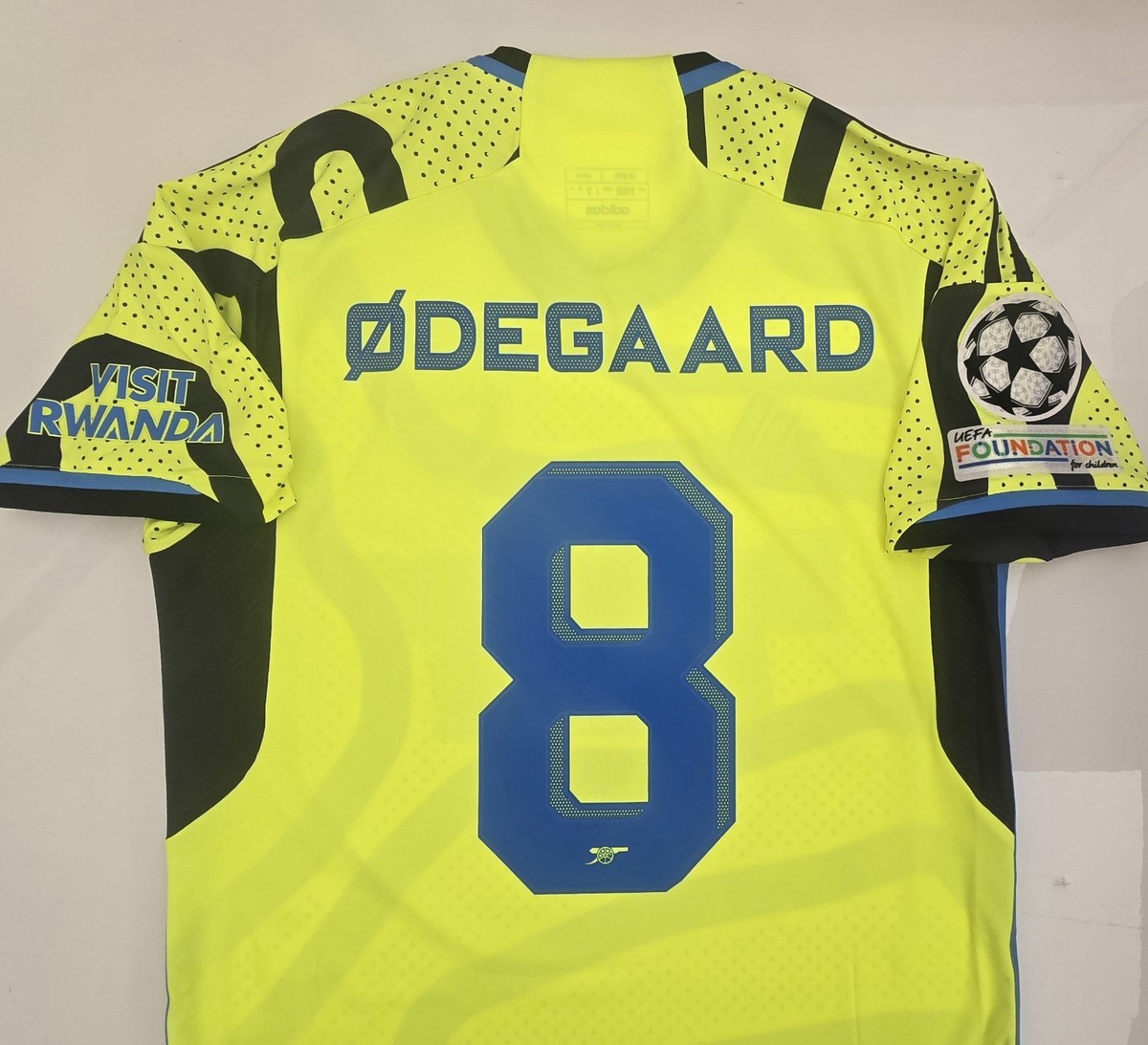 2023/24 ADIDAS ARSENAL #8 ODEGAARD CHAMPIONS LEAUGE AWAY SOCCER